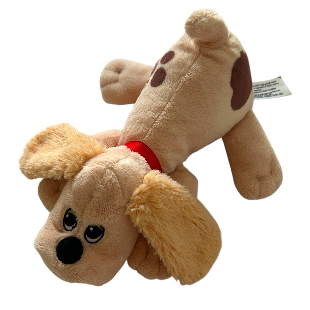 Hasbro 2023 Pound Puppies 7” Light Beige And Brown Spots Newborn Puppy Preowned